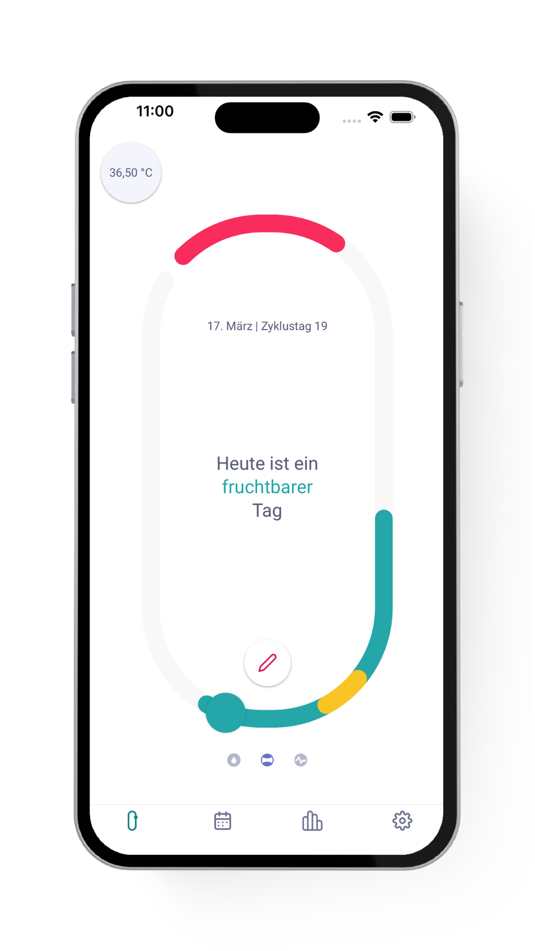 trackle Startscreen mit fruchtbarem Tag